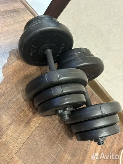 Гантели разборные - 2 по 10 кг
