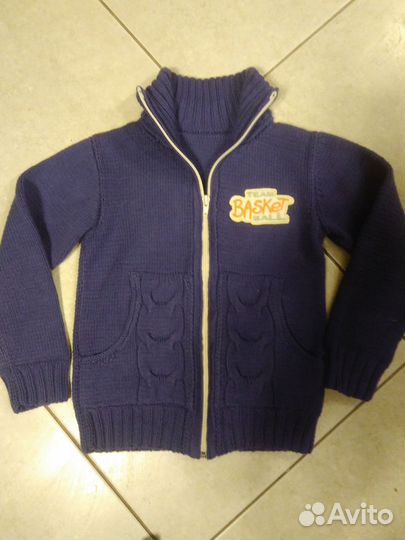 Комплект из хлопка кофта +шапка