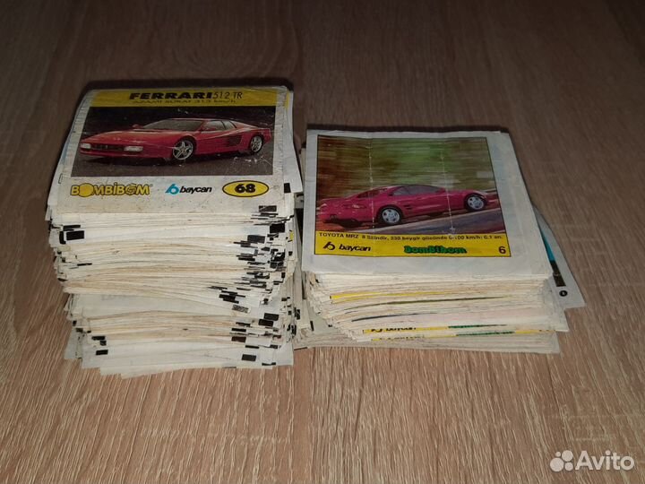 Вкладыши наклейки от жвачек