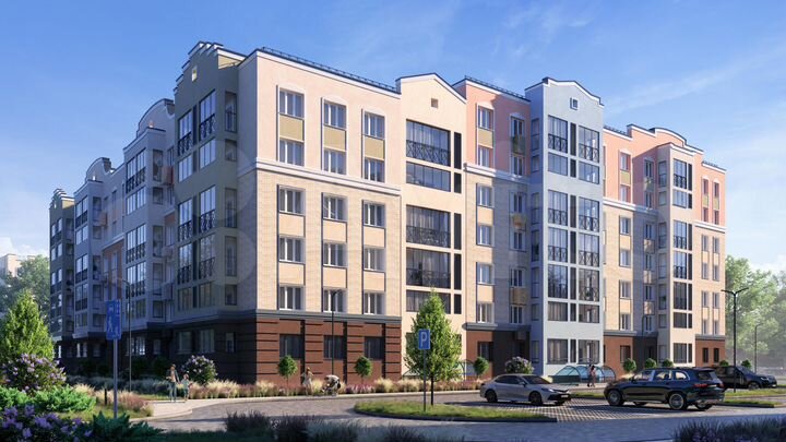 2-к. квартира, 46 м², 5/6 эт.