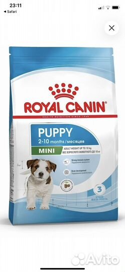 Корм сухой royal canin mini puppy корм 8 кг