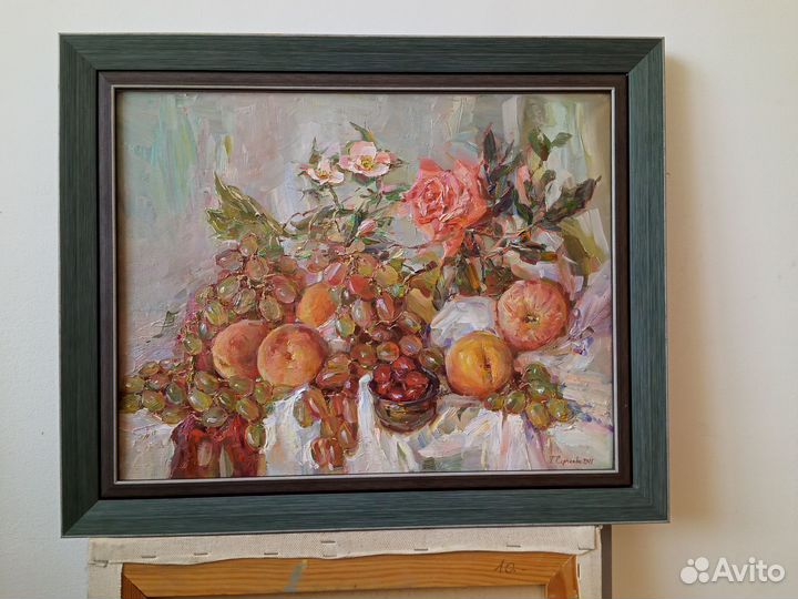 Картина маслом на холсте авторский натюрморт
