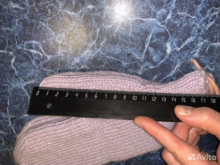 Варежки вязаные ручной работы