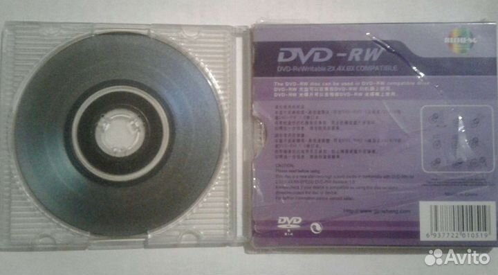 Мини диски DVD RW Sony и Risheng