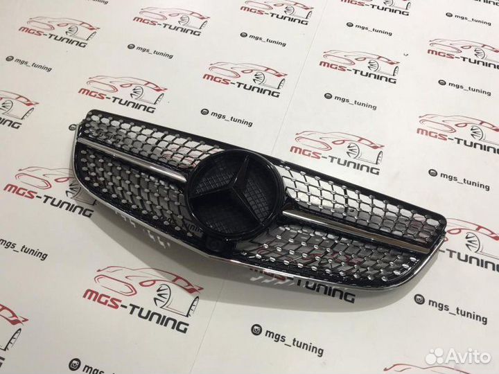 Решетка e coupe с207 13-16 гг. Diamond Black Ч/З
