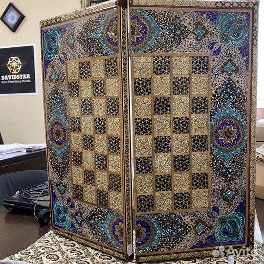 Шахматы-Нарды Хатам Иран Ручная Работа