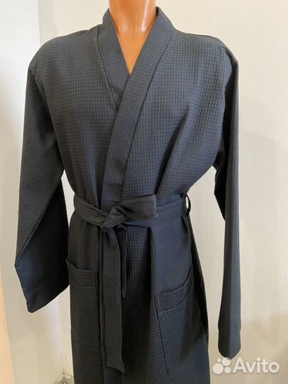 Вафельные халаты мужские