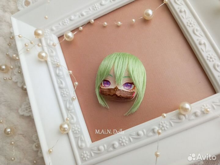 Аниме значок брошь Геншин Импакт Куки Синобу