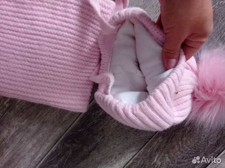 Комплект шапка и шарф для девочки