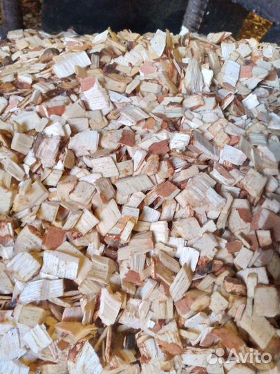 Щепа мульча декоративная