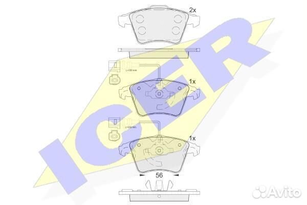 Колодки дисковые передние vw touareg 3.0-6.0 v12 0