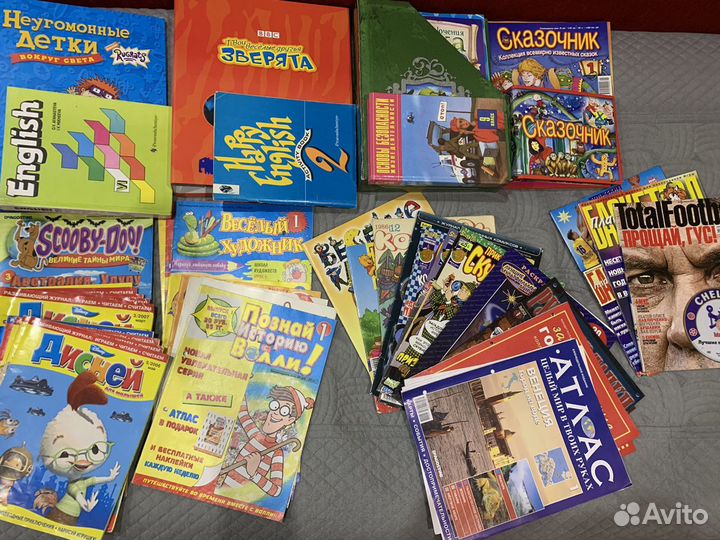 Журналы, книги, учебники, диски