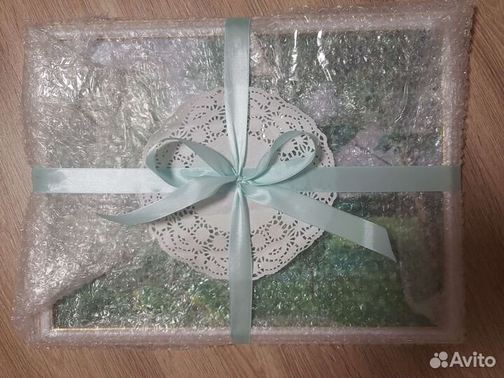 Картина акварелью берёзки 40х30 в новой раме