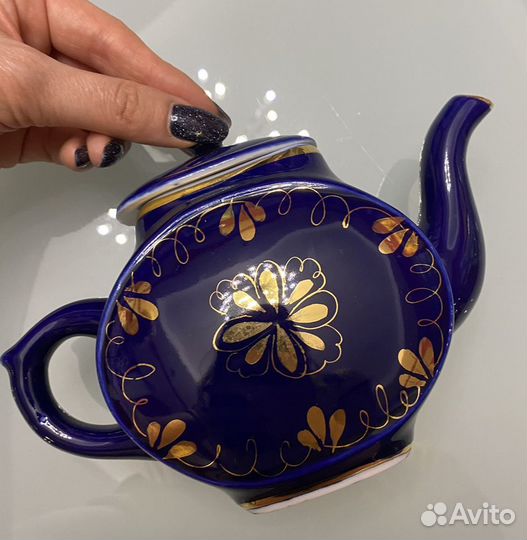 Заварочный чайник Кобальт Гжель