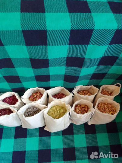 Мешочки с травами для свечей.заварка чая