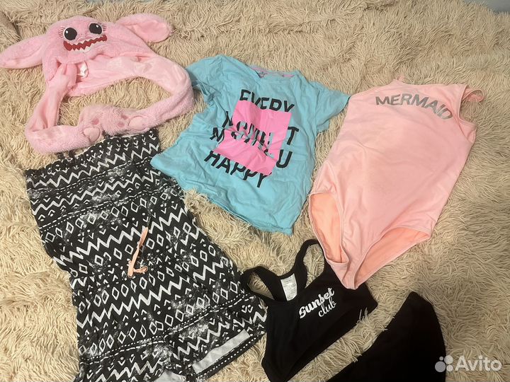 Пакет одежды на девочку 134-140