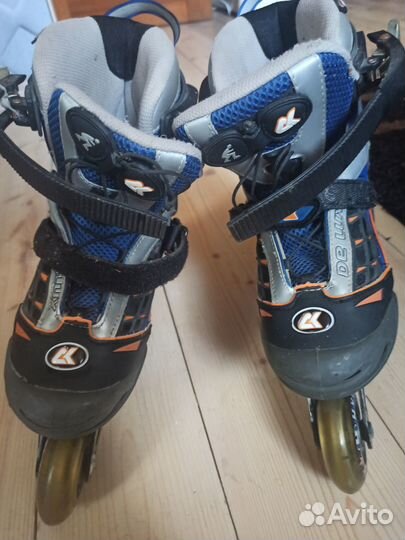Роликовые коньки детские раздвижные 33-36