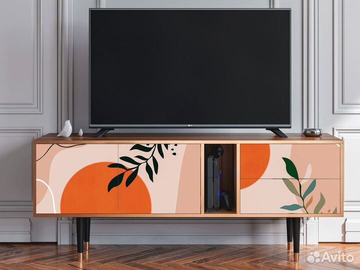 Тв-тумба T1 - Орех - Artwork