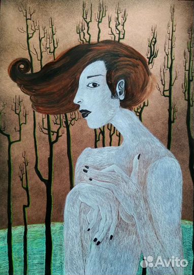 Авторская картина Ветер уносит в будущее