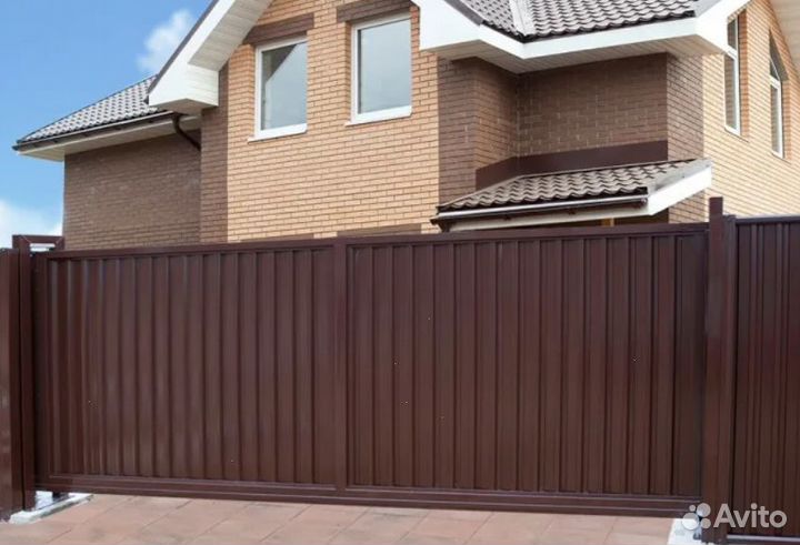 Забор металлический,ворота, калитки быстро