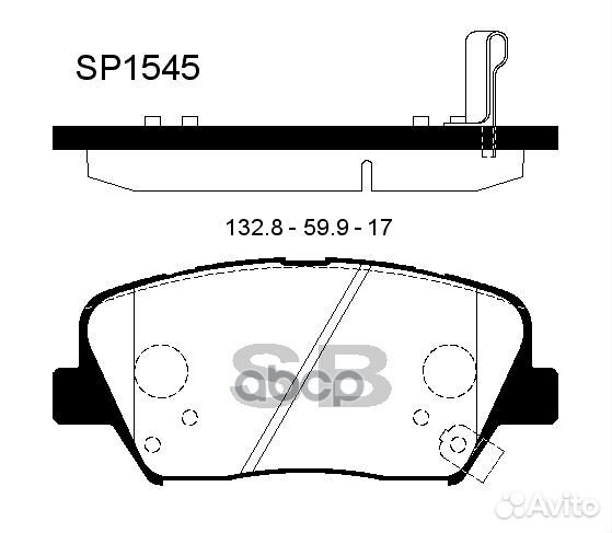 Колодки торм.дисковые Hi-Q KIA K9 quoris 12- s