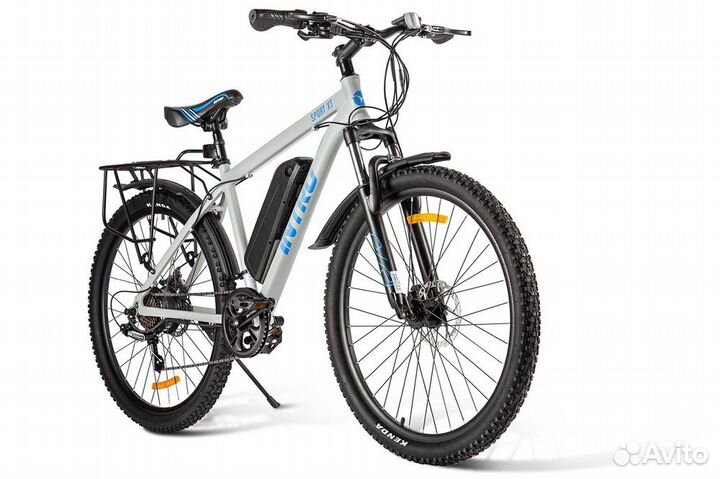Электровелосипед intro Sport XT Серо-синий-2688