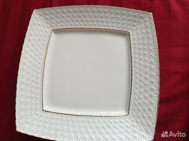 Квадратные тарелки фарфор