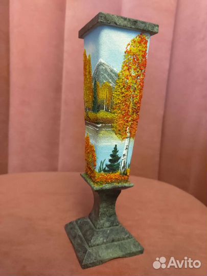 Подсвечник/ваза, гранит, ручная работа