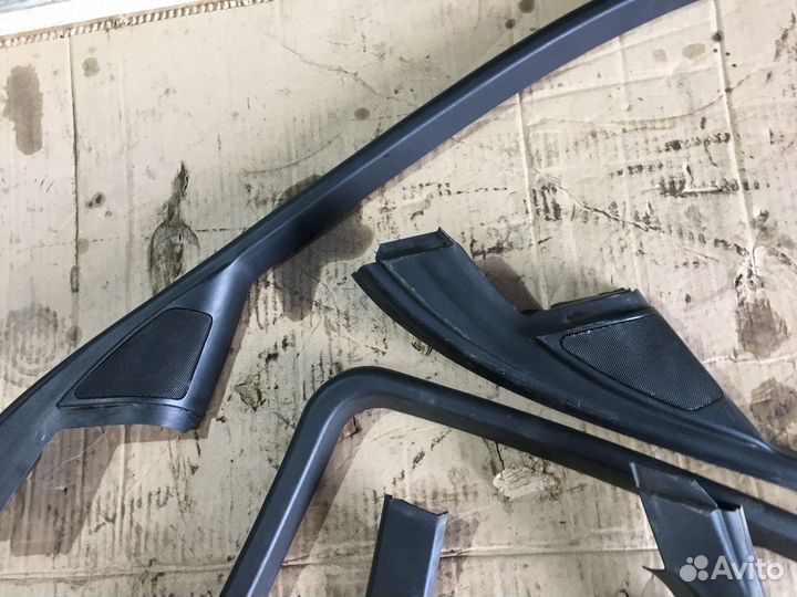 Пластиковые рамки стёкол дверей BMW 5 E60