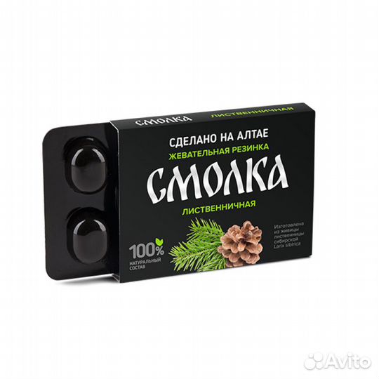 Жевательная резинка Смолка Лиственничная 5 шт.*0,8