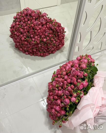 101 кустовая роза 60см