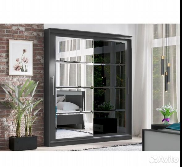 Шкаф купе Элегант 7 графит