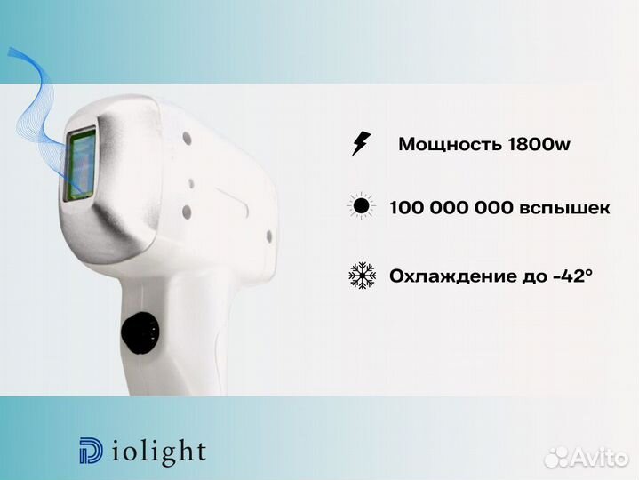 Лазерный аппарат diolight UltraOne 1800dp, рассрочка