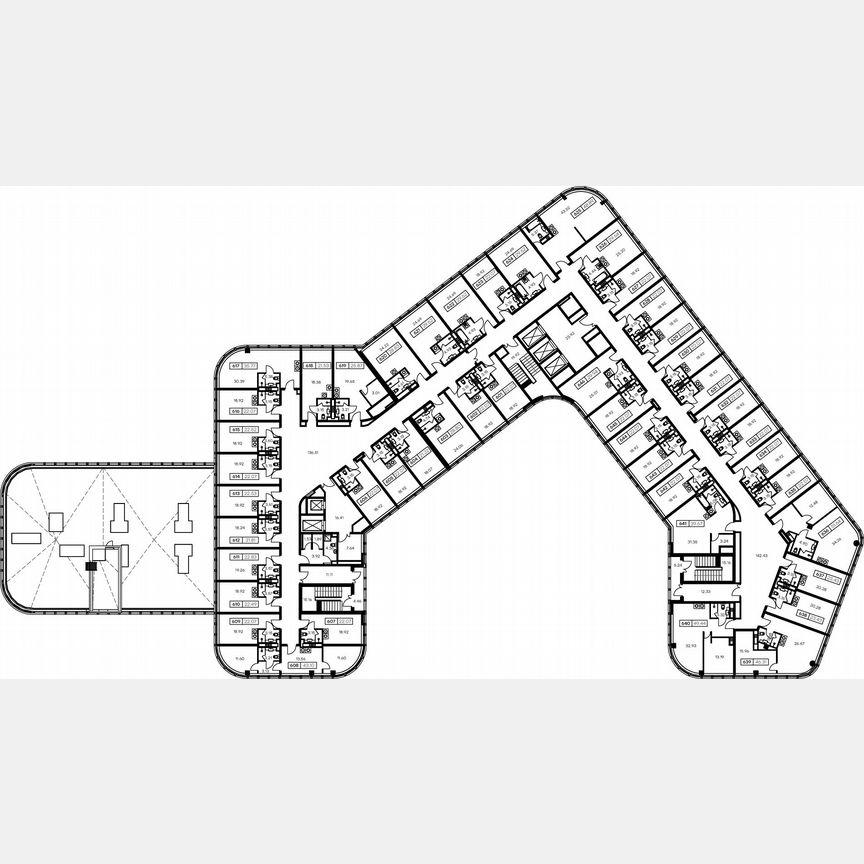 1-к. апартаменты, 47,5 м², 6/15 эт.