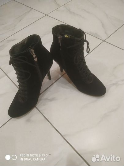 Ботильоны натуральная замша 37