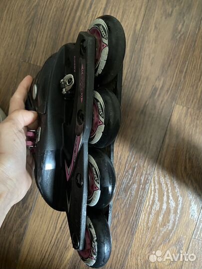 Роликовые коньки раздвижные бу roces