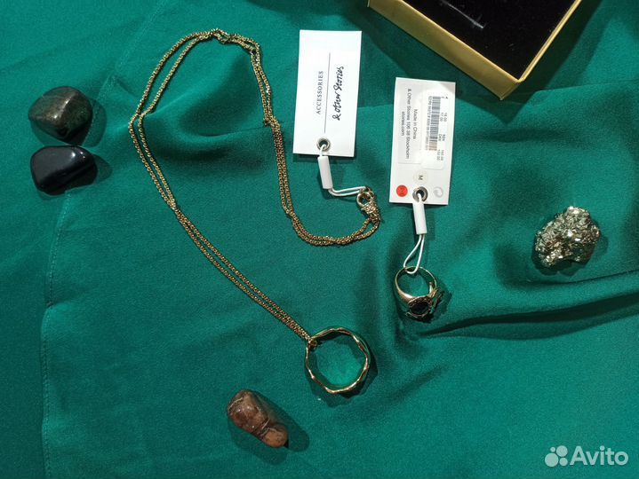 Бижутерия набор комплект кулон + кольцо