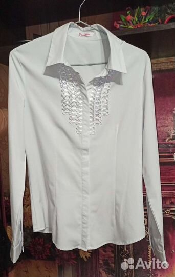 Школьная рубашка 46-48р