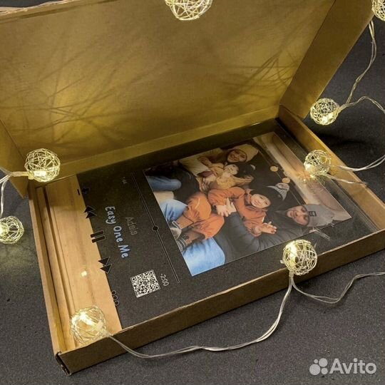 Трек-пластинка, живое фото на стекле