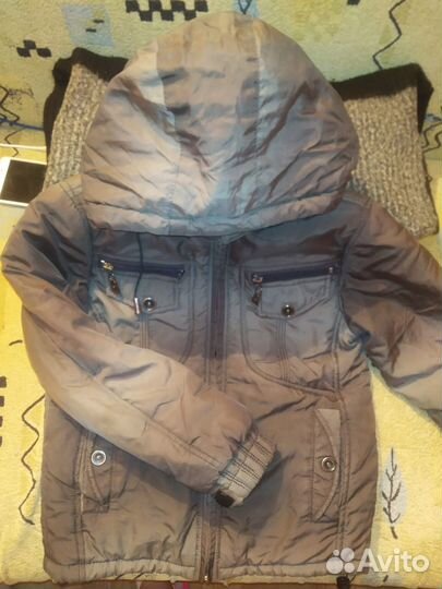 Теплые фирменные вещи на мальчика пакетом 140 см
