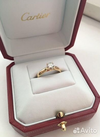 Золотое кольцо Cartier 0.38 ct