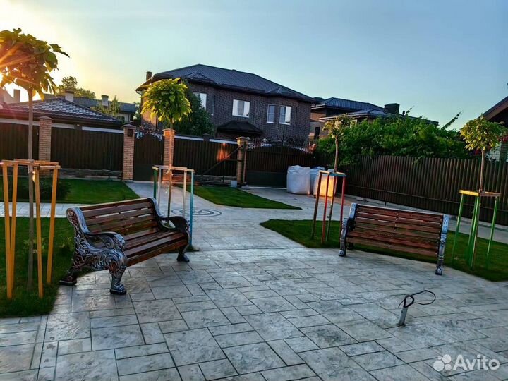 Скамейка уличная садовая парковая