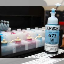 T67344A Контейнер с чернилами Epson для L800 Yello