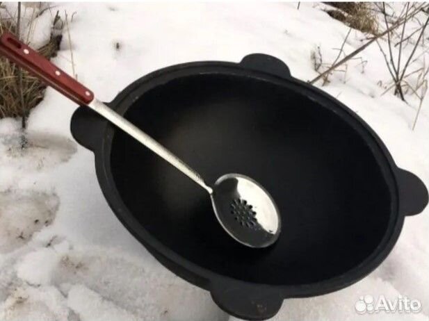 Казан чугунный с печкой 16л и трубой