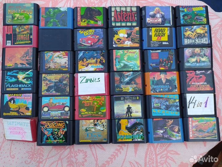 Картриджи для sega mega drive 2