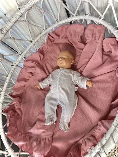 Муслиновый плед на выписку