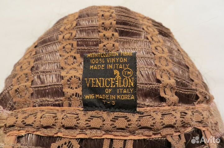 Короткий парик из натуральных волос ручной работы