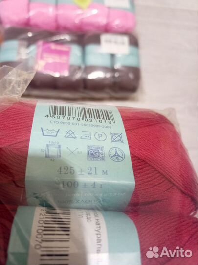 Пряжа пехорка, хлопок натуральный