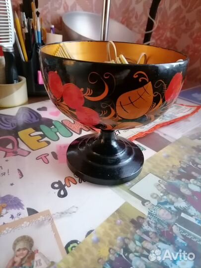 Ваза хохлома СССР