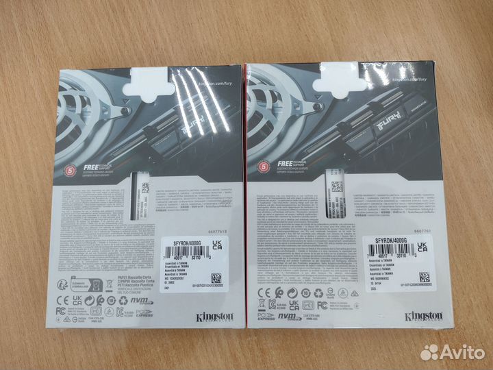 SSD накопитель Kingston Fury 4тб (новый)